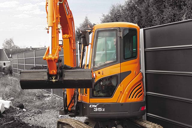Doosan DX35Z compacte graafmachine voor bouw- en grondwerk