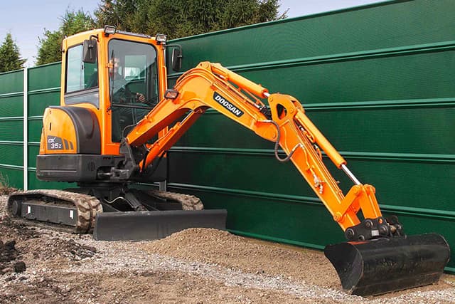 Doosan DX35Z minigraver voor graafwerkzaamheden en grondverzet
