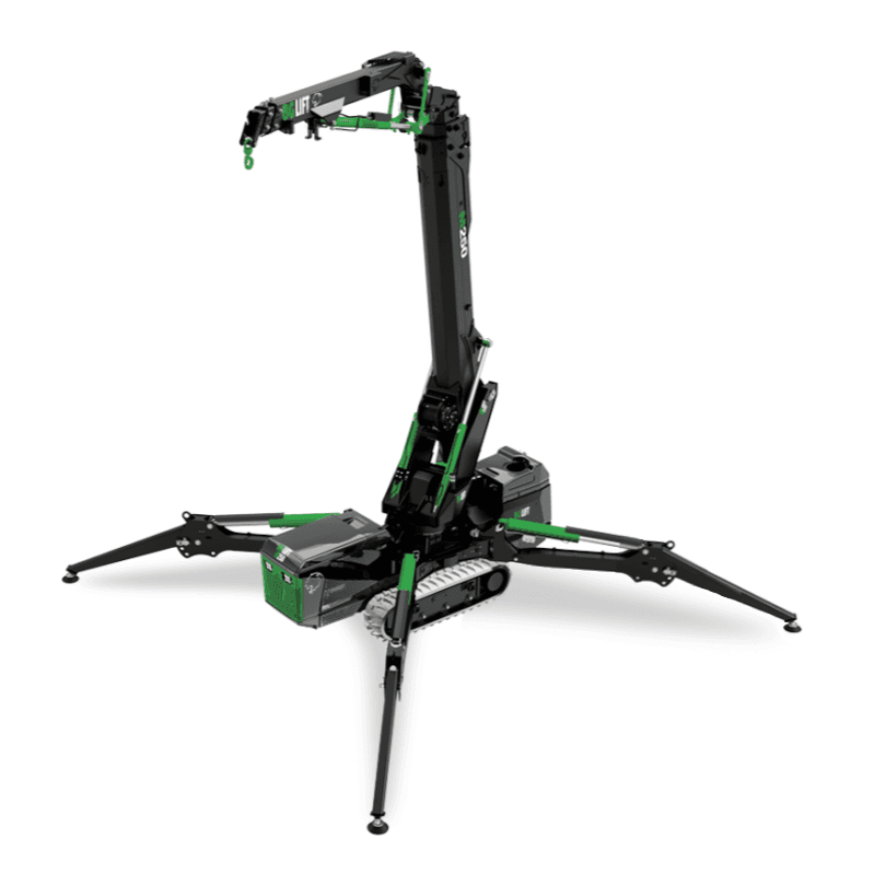 Bg Lift M250 Li-ion rupshijskraan hijsen en glas plaatsen