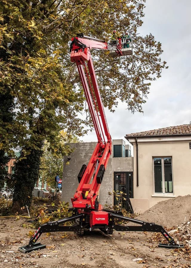 Platform Basket 27.14 spinhoogwerker op rupsen voor werkzaamheden op hoogte