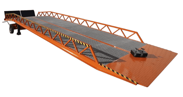 Saurus PYR KING mobiele laadbrug voor transport van machines