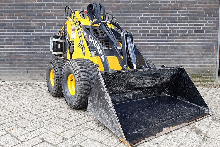 Sherpa 100 kniklader voor bouw- en terreinwerkzaamheden