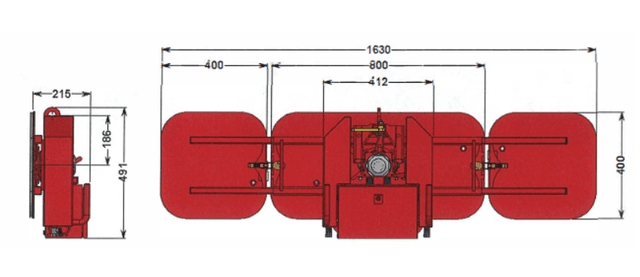 Technische tekening Hoeflon glaszuiger 