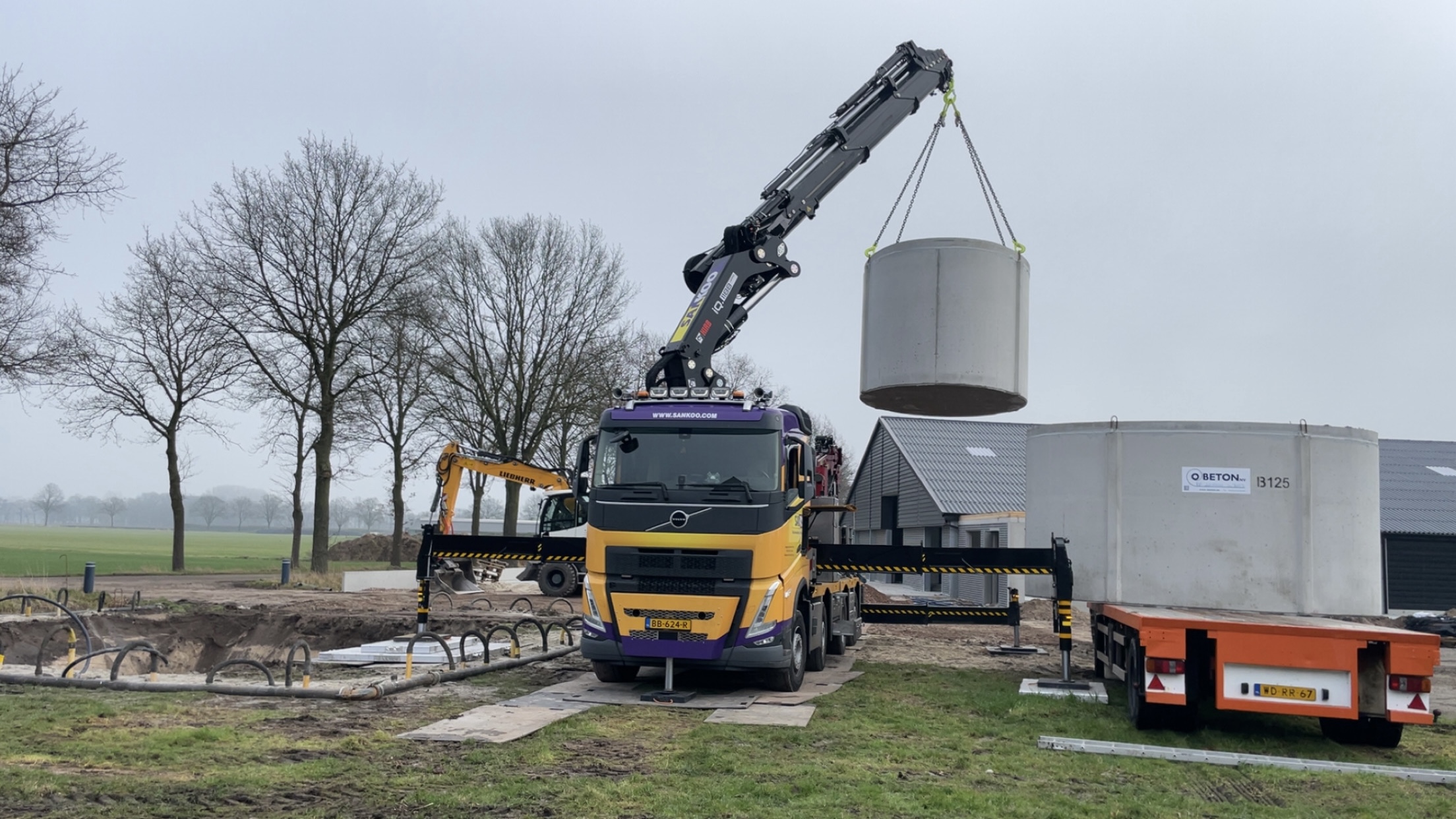 Professionele 110 tonmeter autolaadkraan voor zware hijswerkzaamheden