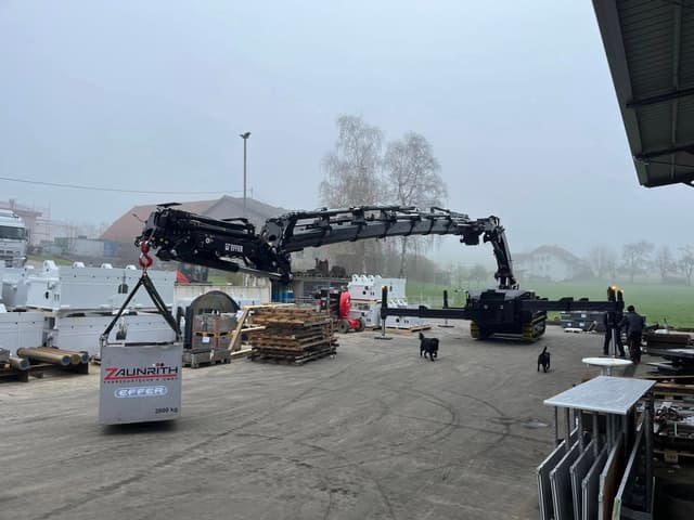 Zaunrith ZRK1000 compacte rupskraan Zaunrith ZRK1000 compacte rupskraan voor hijswerk op bouwplaatsen