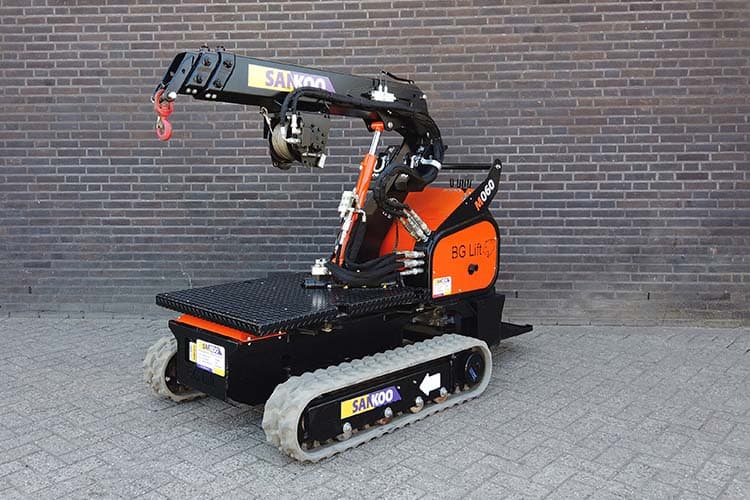 BG Lift M060 minihijskraan BG Lift M060 compacte minihijskraan voor het hijsen van lasten