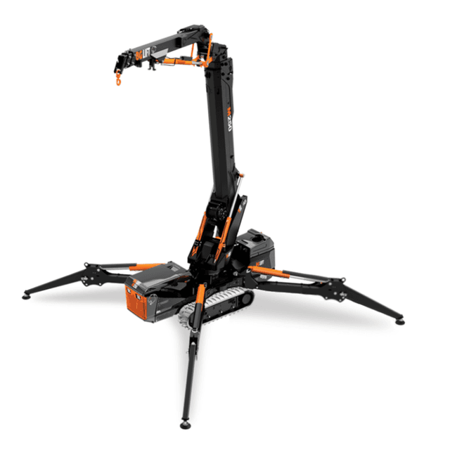 Bg Lift M250 minihijskraan met werkbak Bg Lift M250 minihijskraan met werkbak voor verkoop en verhuur