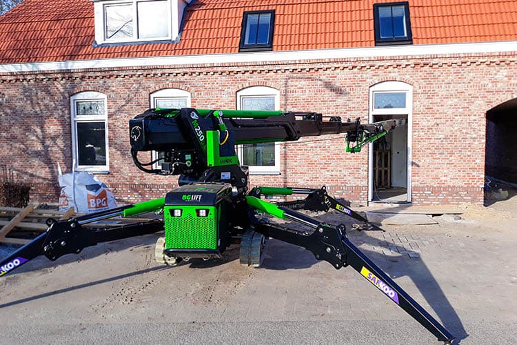BG Lift M250 Li-ion rupshijskraan BG Lift M250 Li-ion compacte rupshijskraan