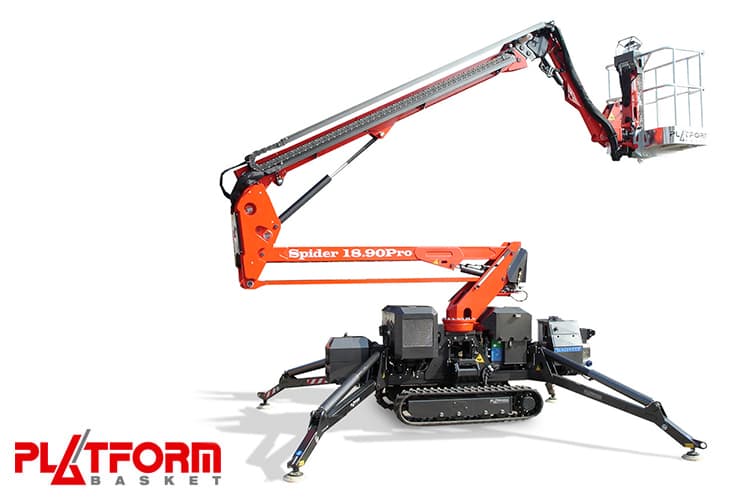 Veelzijdige spinhoogwerker met fly jib