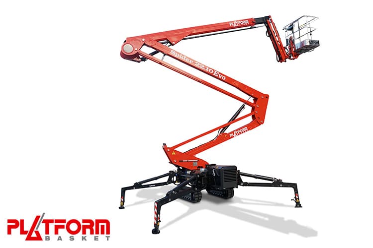 Veelzijdige spinrupshoogwerker met fly jib