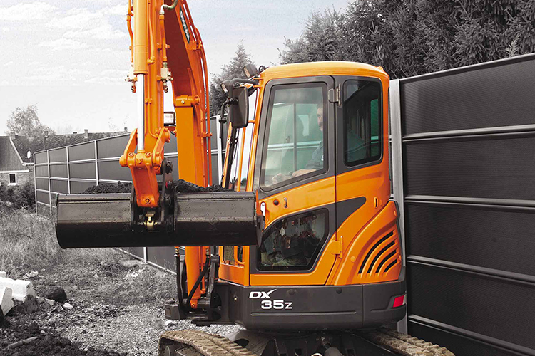 Doosan DX35Z compacte graafmachine voor bouw- en grondwerk