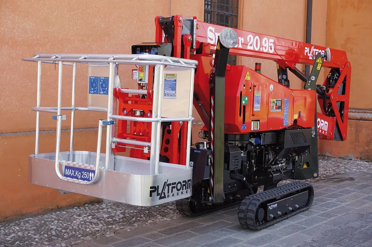 Platform Basket 20.95 compacte spinhoogwerker op rupsen
