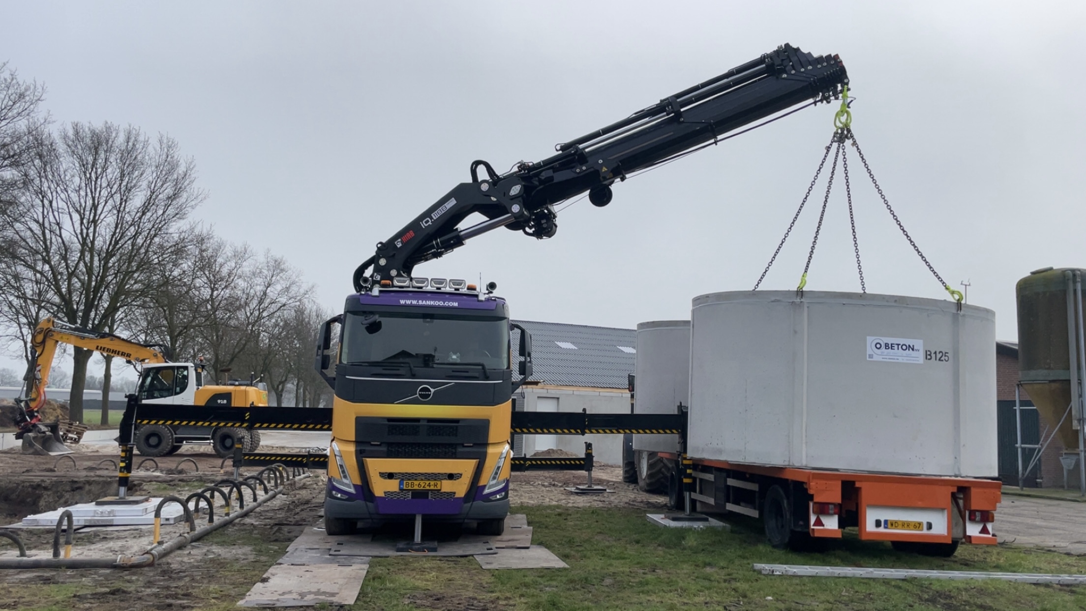 Autolaadkraan van 110 tonmeter voor zwaar hijswerk