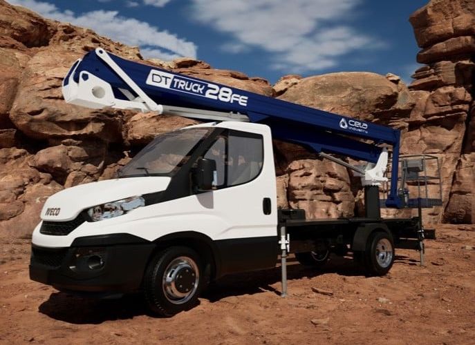 Cela Truck 28FE hoogwerker voor onderhoud en montage op hoogte
