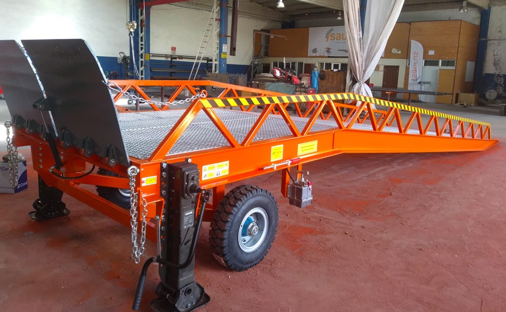 Saurus PYR-TW mobiele laadbrug voor logistiek, transport en magazijnwerkzaamheden