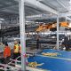 Bg Lift CWE525 Minihijskraan in een fabriek